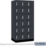 12" Wide Premier Wood Locker - Six Tier Box Style-3 Wide - 6 Feet High - 21" Deep by Salsbury