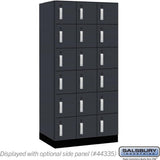 12" Wide Premier Wood Locker - Six Tier Box Style-3 Wide - 6 Feet High - 21" Deep by Salsbury