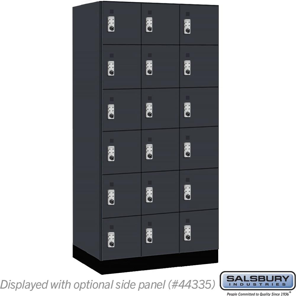 12" Wide Premier Wood Locker - Six Tier Box Style-3 Wide - 6 Feet High - 21" Deep by Salsbury