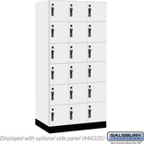 12" Wide Premier Wood Locker - Six Tier Box Style-3 Wide - 6 Feet High - 21" Deep by Salsbury