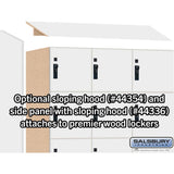 12" Wide Premier Wood Locker - Six Tier Box Style-3 Wide - 6 Feet High - 21" Deep by Salsbury