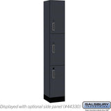 12" Wide Premier Wood Locker - Triple Tier-1 Wide - 6 Feet High - 15" Deep by Salsbury
