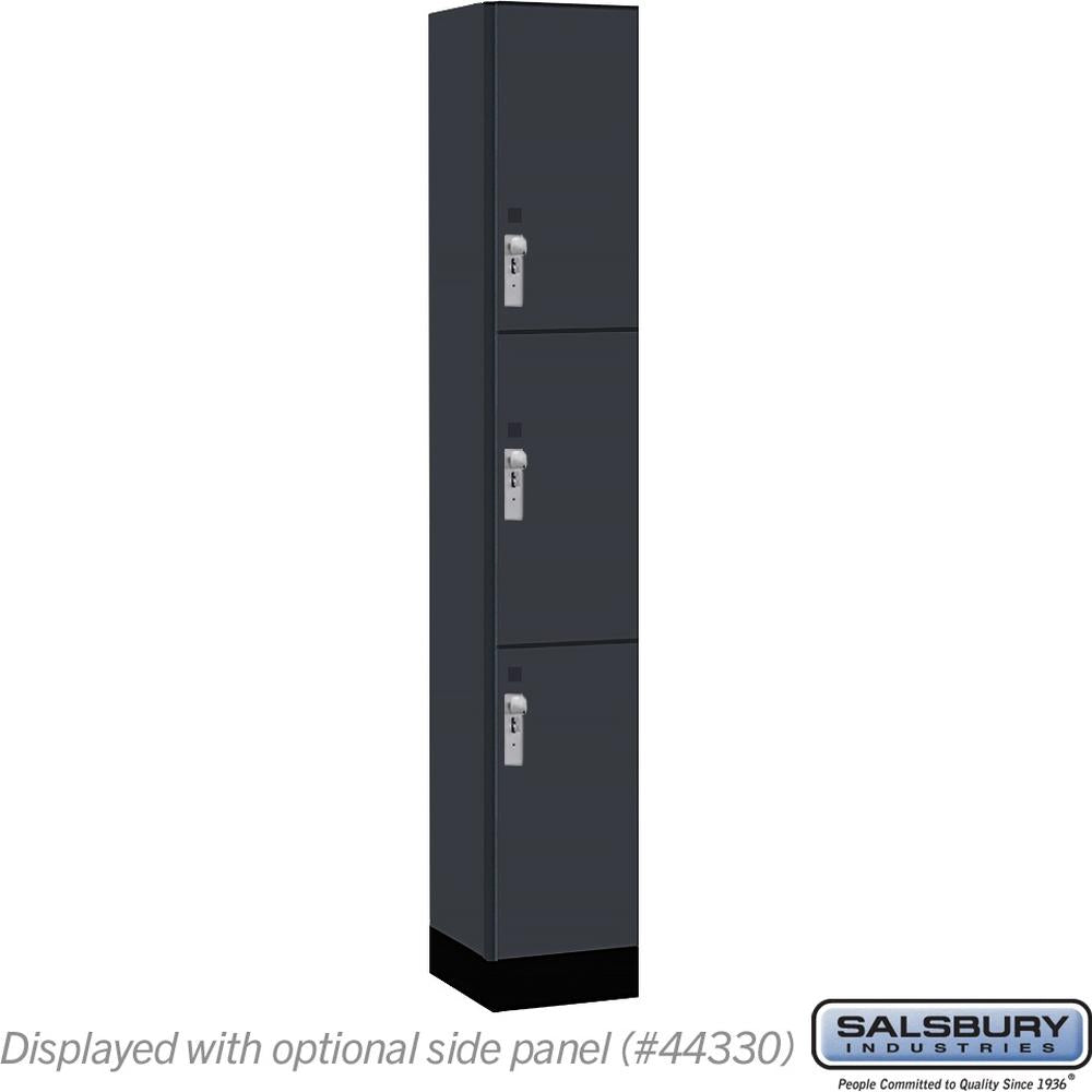 12" Wide Premier Wood Locker - Triple Tier-1 Wide - 6 Feet High - 15" Deep by Salsbury