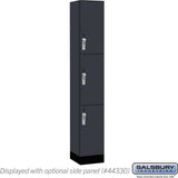 12" Wide Premier Wood Locker - Triple Tier-1 Wide - 6 Feet High - 15" Deep by Salsbury