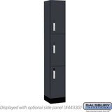 12" Wide Premier Wood Locker - Triple Tier-1 Wide - 6 Feet High - 15" Deep by Salsbury
