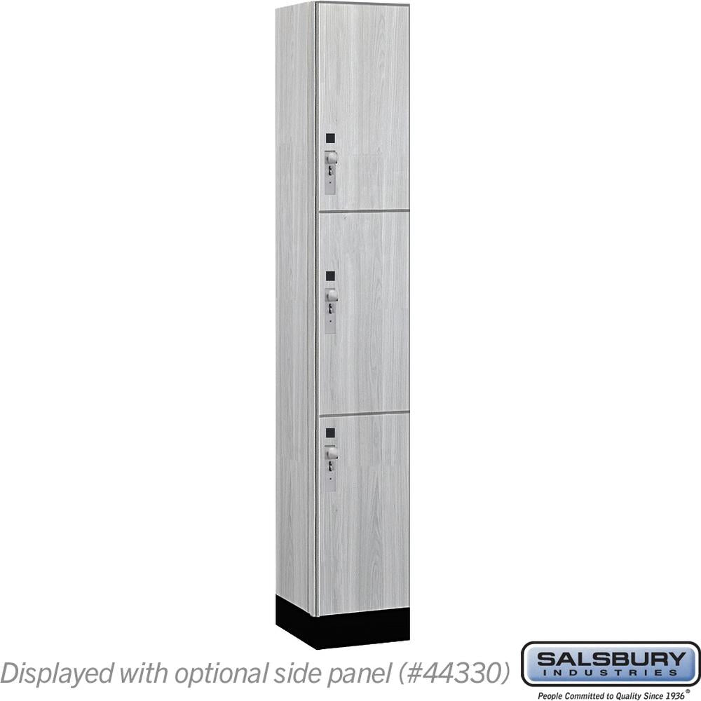 12" Wide Premier Wood Locker - Triple Tier-1 Wide - 6 Feet High - 15" Deep by Salsbury