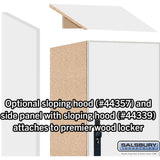 12" Wide Premier Wood Locker - Triple Tier-1 Wide - 6 Feet High - 15" Deep by Salsbury