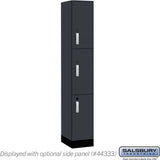 12" Wide Premier Wood Locker - Triple Tier-1 Wide - 6 Feet High - 18" Deep by Salsbury
