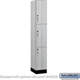 12" Wide Premier Wood Locker - Triple Tier-1 Wide - 6 Feet High - 18" Deep by Salsbury
