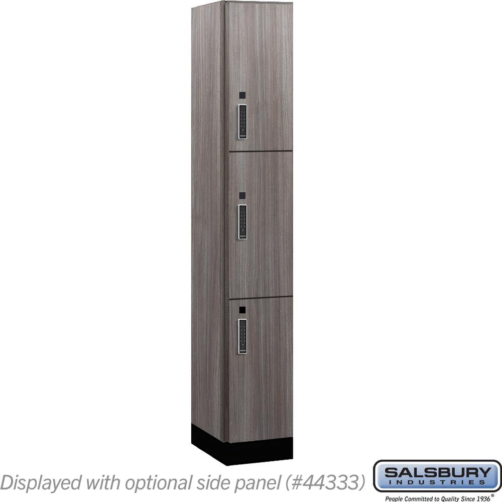 12" Wide Premier Wood Locker - Triple Tier-1 Wide - 6 Feet High - 18" Deep by Salsbury