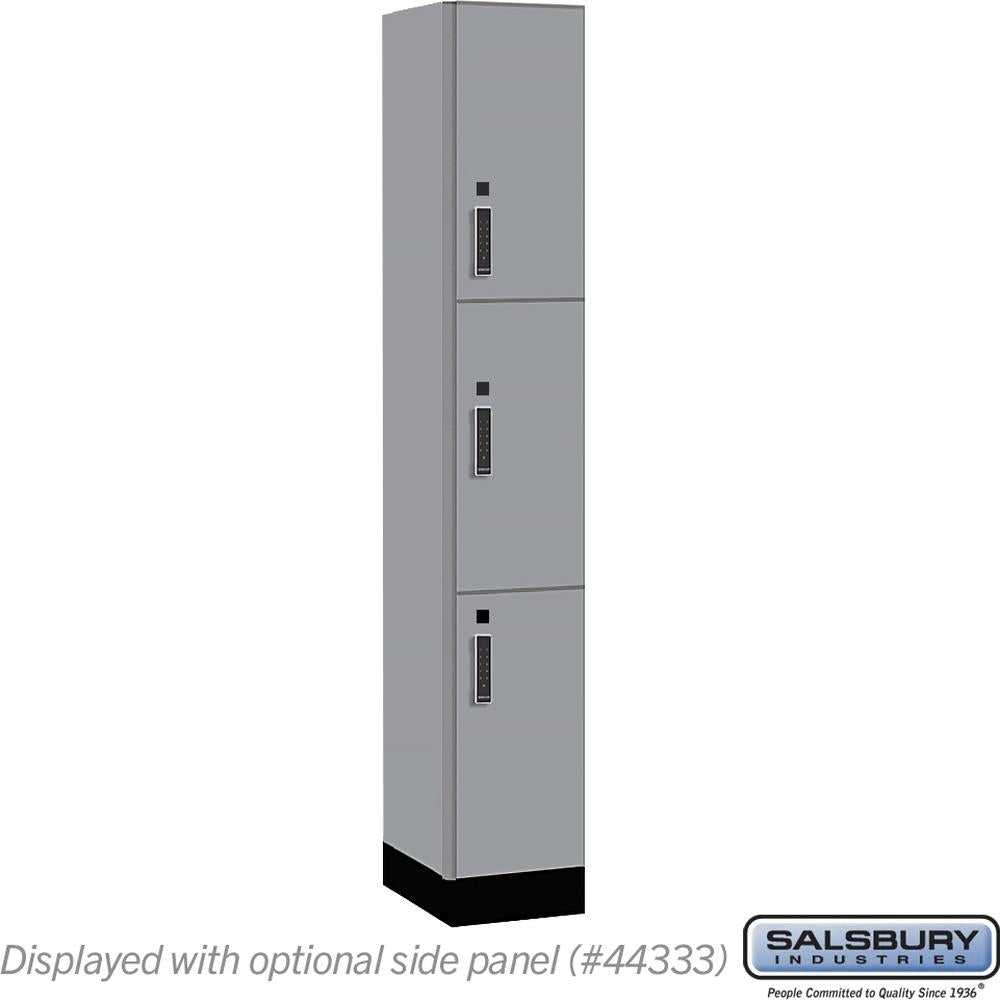 12" Wide Premier Wood Locker - Triple Tier-1 Wide - 6 Feet High - 18" Deep by Salsbury
