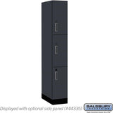 12" Wide Premier Wood Locker - Triple Tier-1 Wide - 6 Feet High - 21" Deep by Salsbury