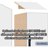 12" Wide Premier Wood Locker - Triple Tier-1 Wide - 6 Feet High - 21" Deep by Salsbury