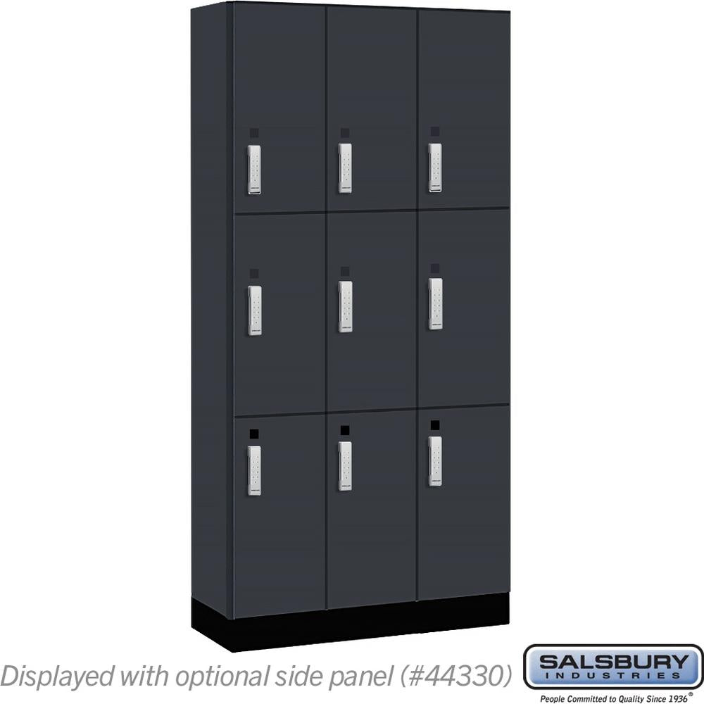 12" Wide Premier Wood Locker - Triple Tier-3 Wide - 6 Feet High - 15" Deep by Salsbury