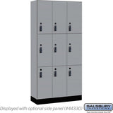 12" Wide Premier Wood Locker - Triple Tier-3 Wide - 6 Feet High - 15" Deep by Salsbury