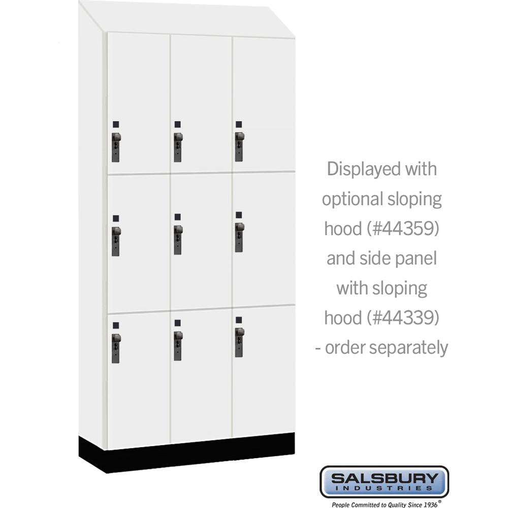 12" Wide Premier Wood Locker - Triple Tier-3 Wide - 6 Feet High - 15" Deep by Salsbury