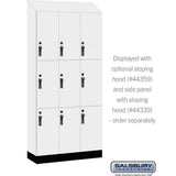 12" Wide Premier Wood Locker - Triple Tier-3 Wide - 6 Feet High - 15" Deep by Salsbury