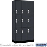 12" Wide Premier Wood Locker - Triple Tier-3 Wide - 6 Feet High - 18" Deep by Salsbury