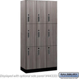 12" Wide Premier Wood Locker - Triple Tier-3 Wide - 6 Feet High - 18" Deep by Salsbury