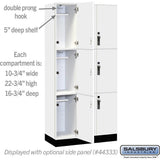 12" Wide Premier Wood Locker - Triple Tier-3 Wide - 6 Feet High - 18" Deep by Salsbury
