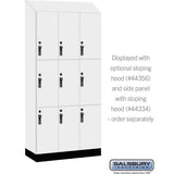 12" Wide Premier Wood Locker - Triple Tier-3 Wide - 6 Feet High - 18" Deep by Salsbury