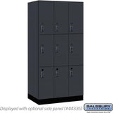 12" Wide Premier Wood Locker - Triple Tier-3 Wide - 6 Feet High - 21" Deep by Salsbury