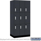 12" Wide Premier Wood Locker - Triple Tier-3 Wide - 6 Feet High - 21" Deep by Salsbury
