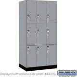 12" Wide Premier Wood Locker - Triple Tier-3 Wide - 6 Feet High - 21" Deep by Salsbury