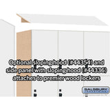 12" Wide Premier Wood Locker - Triple Tier-3 Wide - 6 Feet High - 21" Deep by Salsbury