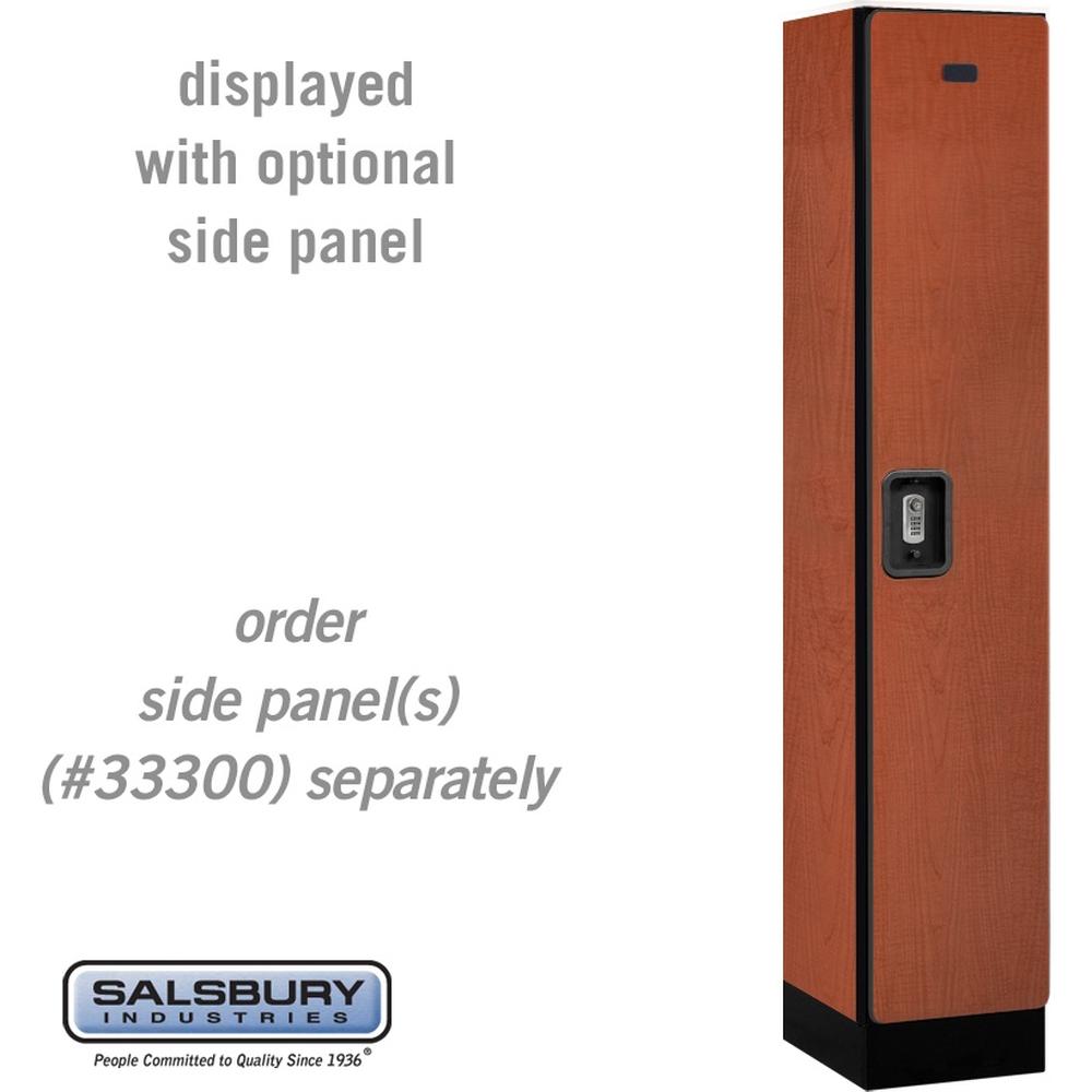 12" Wide Single Tier Designer Wood Locker - 1 Wide - 5 Feet High - 15" Deep by Salsbury