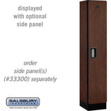 12" Wide Single Tier Designer Wood Locker - 1 Wide - 5 Feet High - 15" Deep by Salsbury