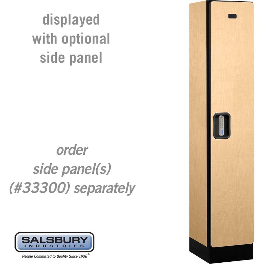 12" Wide Single Tier Designer Wood Locker - 1 Wide - 5 Feet High - 15" Deep by Salsbury