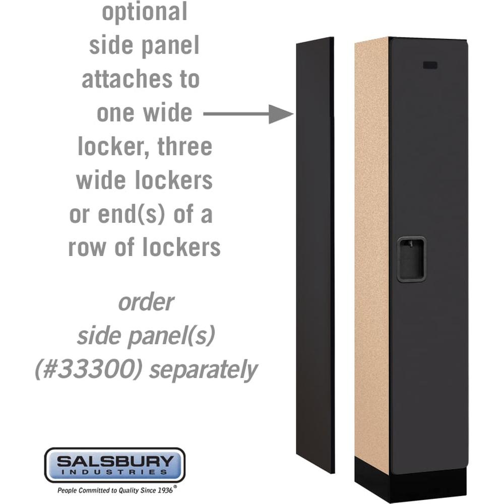 12" Wide Single Tier Designer Wood Locker - 1 Wide - 5 Feet High - 15" Deep by Salsbury