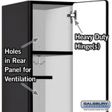 12" Wide Single Tier Designer Wood Locker - 1 Wide - 5 Feet High - 15" Deep by Salsbury
