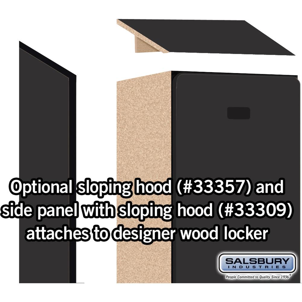 12" Wide Single Tier Designer Wood Locker - 1 Wide - 5 Feet High - 15" Deep by Salsbury