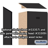 12" Wide Single Tier Designer Wood Locker - 1 Wide - 5 Feet High - 15" Deep by Salsbury