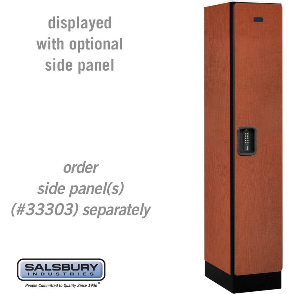 12" Wide Single Tier Designer Wood Locker - 1 Wide - 5 Feet High - 18" Deep by Salsbury