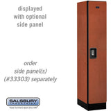 12" Wide Single Tier Designer Wood Locker - 1 Wide - 5 Feet High - 18" Deep by Salsbury