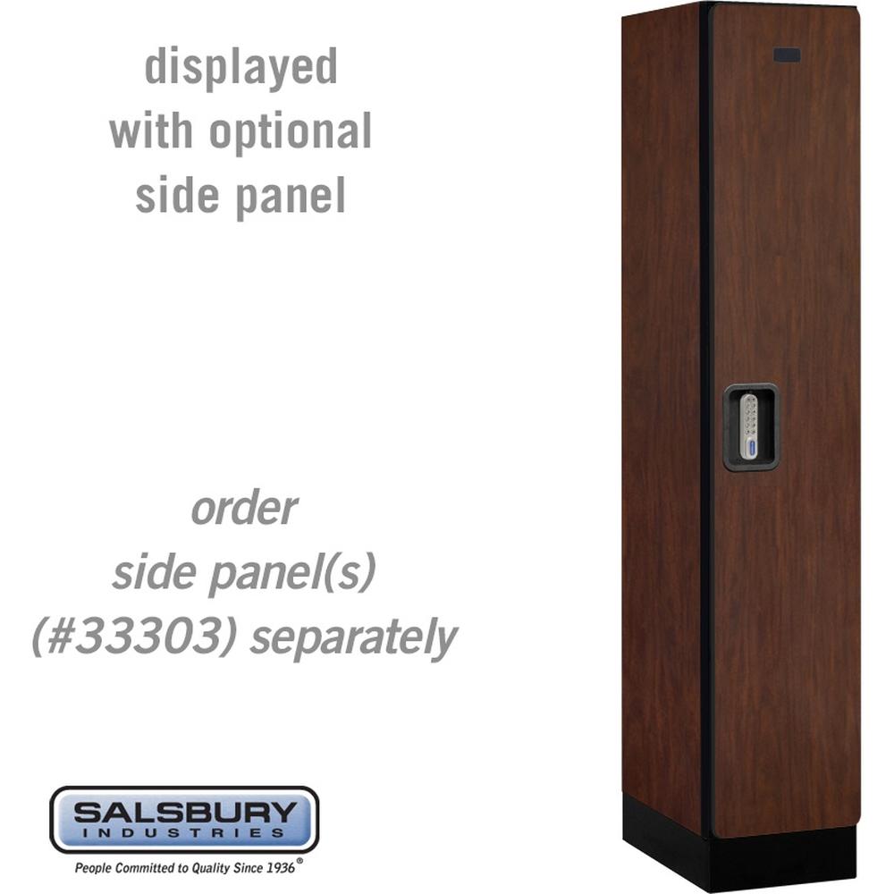 12" Wide Single Tier Designer Wood Locker - 1 Wide - 5 Feet High - 18" Deep by Salsbury