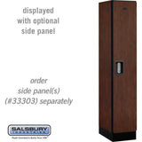 12" Wide Single Tier Designer Wood Locker - 1 Wide - 5 Feet High - 18" Deep by Salsbury