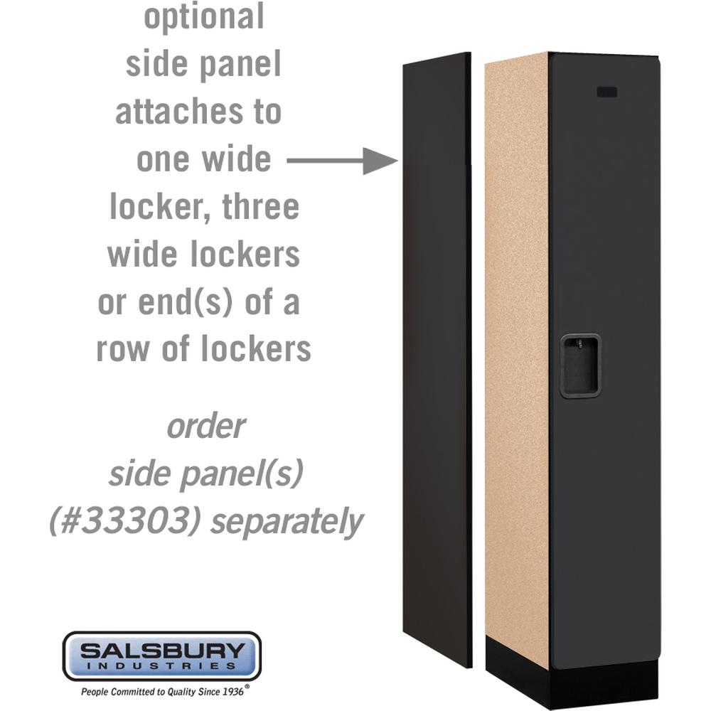 12" Wide Single Tier Designer Wood Locker - 1 Wide - 5 Feet High - 18" Deep by Salsbury
