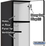 12" Wide Single Tier Designer Wood Locker - 1 Wide - 5 Feet High - 18" Deep by Salsbury