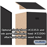 12" Wide Single Tier Designer Wood Locker - 1 Wide - 5 Feet High - 18" Deep by Salsbury