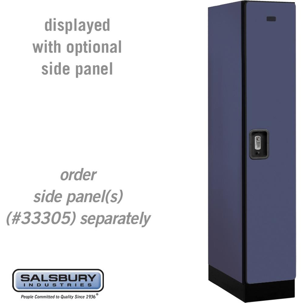 12" Wide Single Tier Designer Wood Locker - 1 Wide - 5 Feet High - 21" Deep by Salsbury