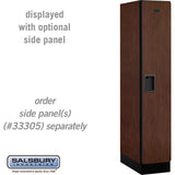 12" Wide Single Tier Designer Wood Locker - 1 Wide - 5 Feet High - 21" Deep by Salsbury