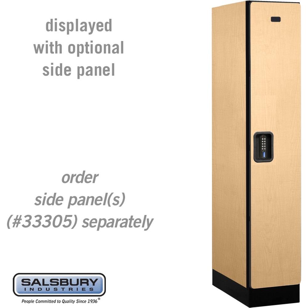 12" Wide Single Tier Designer Wood Locker - 1 Wide - 5 Feet High - 21" Deep by Salsbury