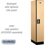 12" Wide Single Tier Designer Wood Locker - 1 Wide - 5 Feet High - 21" Deep by Salsbury