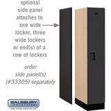 12" Wide Single Tier Designer Wood Locker - 1 Wide - 5 Feet High - 21" Deep by Salsbury