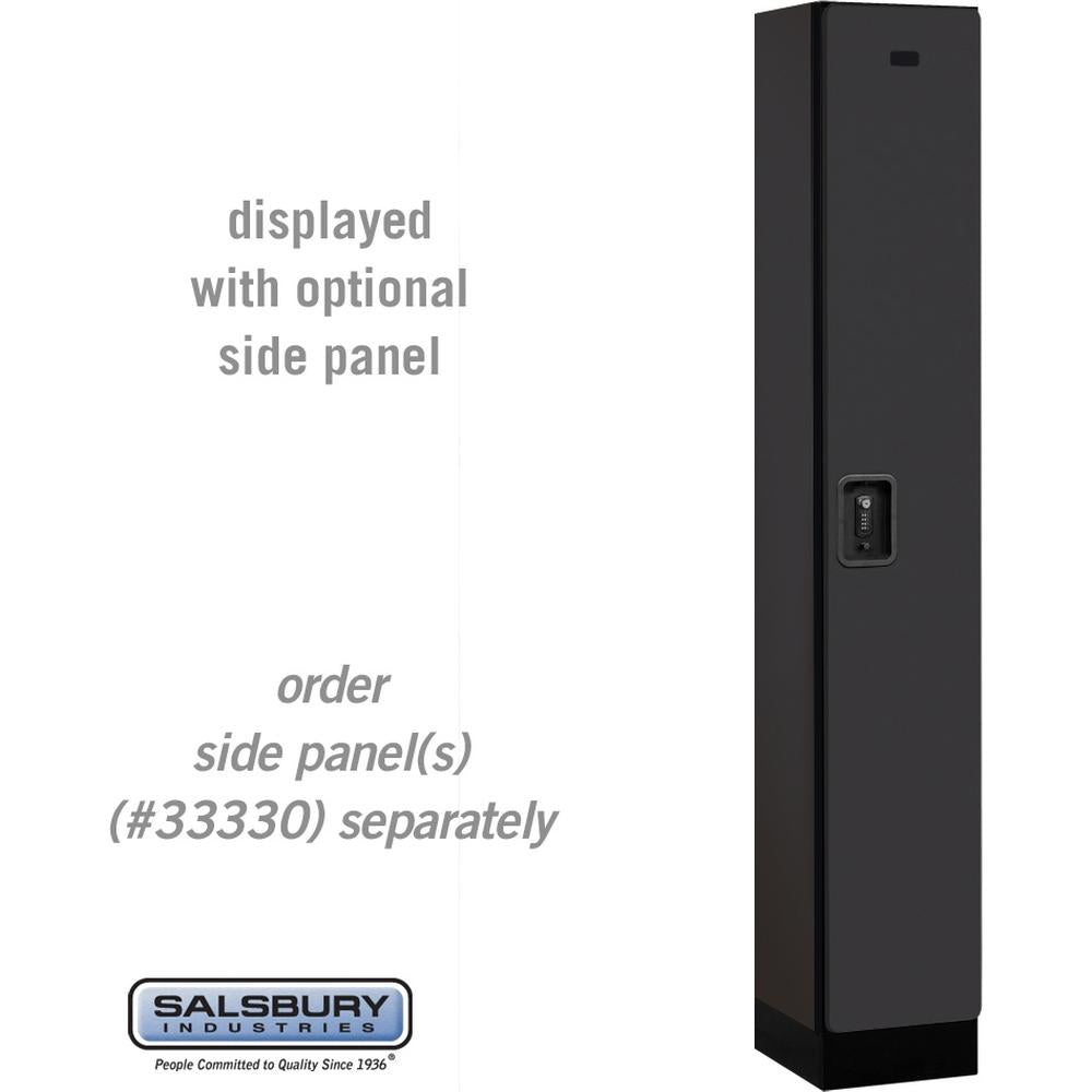 12" Wide Single Tier Designer Wood Locker - 1 Wide - 6 Feet High - 15" Deep by Salsbury