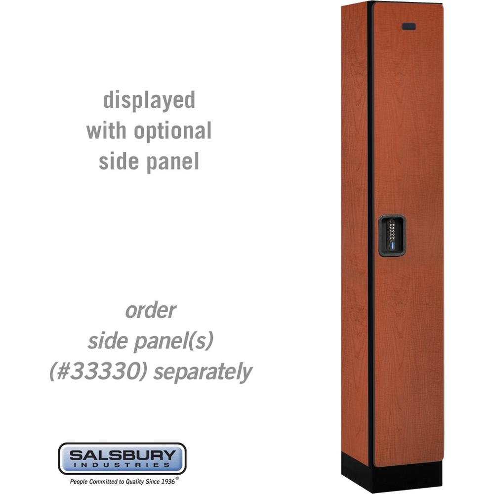 12" Wide Single Tier Designer Wood Locker - 1 Wide - 6 Feet High - 15" Deep by Salsbury